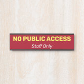 謙虚で基本的シンプルな情報なし サインプレート (正面)