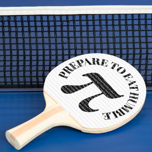 謙虚なおもしろいパイ食べを準備する 卓球ラケット (インサイチュ)