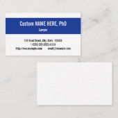 謙虚なシンプルプロフェッショナル名刺 名刺 (正面/裏面)