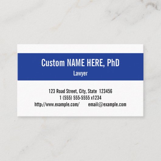 謙虚なシンプルプロフェッショナル名刺 名刺 (正面)