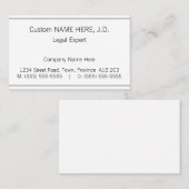 謙虚なシンプル名刺 名刺 (正面/裏面)