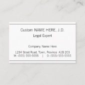 謙虚なシンプル名刺 名刺 (正面)