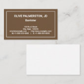 謙虚なプロフェッショナル弁護士名刺 名刺 (正面/裏面)