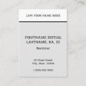 謙虚なミニマル名刺 名刺 (正面)