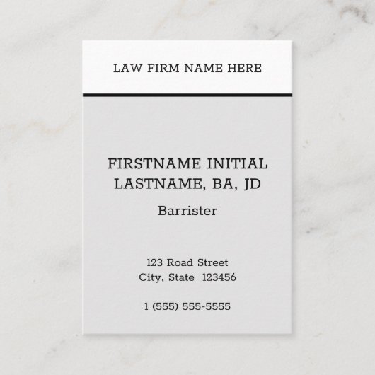 謙虚なミニマル名刺 名刺 (正面)