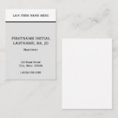 謙虚なミニマル名刺 名刺 (正面/裏面)