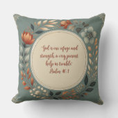 謙虚なリースカスタマイズ可能な聖句 クッション (正面)