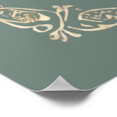 謙虚なリース聖句カスタマイズ可能 ポスター (角)