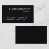 謙虚な健康気にプロフェッショナル名刺 名刺 (正面/裏面)