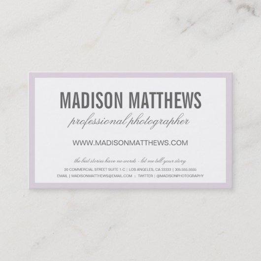 謙虚な |名刺 名刺 (正面)