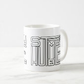 謙虚に過やる気を起こさせるごせ感動的ない コーヒーマグカップ (正面右)