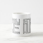 謙虚に過やる気を起こさせるごせ感動的ない コーヒーマグカップ (中央)