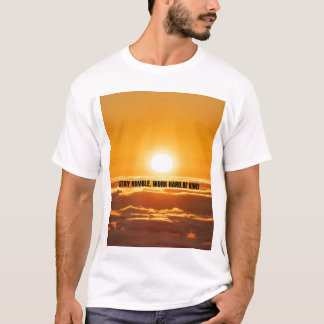 謙虚に　努力を　優しく Tシャツ