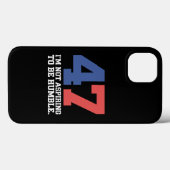 謙虚を目指しているわけではない カマラ・ハリス 47 Case-Mate iPhoneケース (裏面 (横))