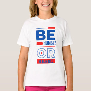 謙遜しているか、若い女の子の Tシャツ