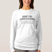 謙遜するな Tシャツ (正面)