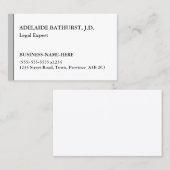 謙遜でベーシックでミニマリストの名刺 名刺 (正面/裏面)