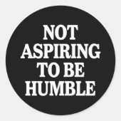 謙遜なカマラハリスのフェミニストになることを切望しない ラウンドシール (正面)