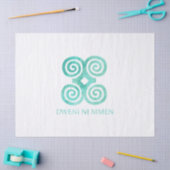 謙遜のためのアンディカシンボルDweni Mmenギフトアイディア 薄葉紙 (クラフト)