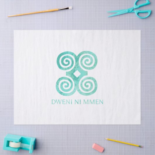謙遜のためのアンディカシンボルDweni Mmenギフトアイディア 薄葉紙 (クラフト)