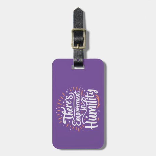 謙遜は無力なり ラゲッジタグ (正面縦)