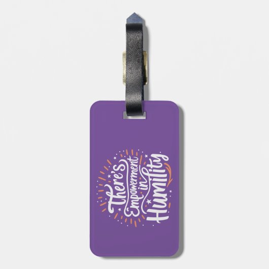 謙遜は無力なり ラゲッジタグ (裏面縦)