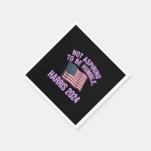 謙遜を目指さない – Kamala Harris 2024 スタンダードカクテルナプキン (角)