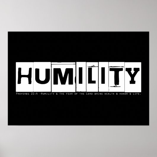「謙遜」諺ポスター ポスター (正面)
