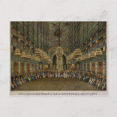 講堂での王室のバンドのコンサート ポストカード (正面)