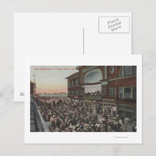 講堂の表示 ポストカード (正面/裏面)