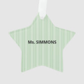 講師、先生ありがとう、アップル オーナメント (裏面)