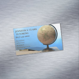 講師/教育者のグローブ&ブック新学期 マグネット名刺