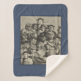 講演会での学者（ウィリアム・ホガース著） シェルパブランケット