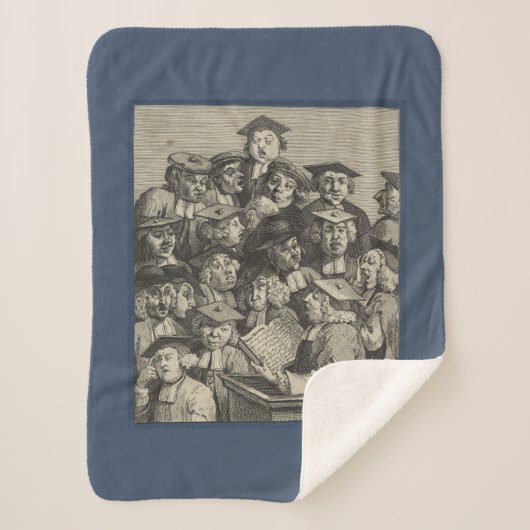 講演会での学者（ウィリアム・ホガース著） シェルパブランケット (正面)