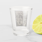 講演会での学者(ウィリアム・ホガース著) ショットグラス (裏面)