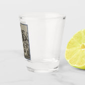 講演会での学者(ウィリアム・ホガース著) ショットグラス (右)