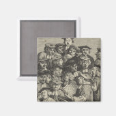 講演会での学者（ウィリアム・ホガース著） マグネット (正面/裏面)