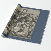 講演会での学者（ウィリアム・ホガース著） ラッピングペーパー (アンロールド)