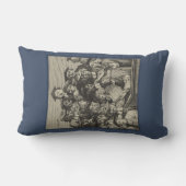 講演会での学者（ウィリアム・ホガース著） ランバークッション (裏面)