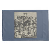 講演会での学者（ウィリアム・ホガース著） 枕カバー (正面右)