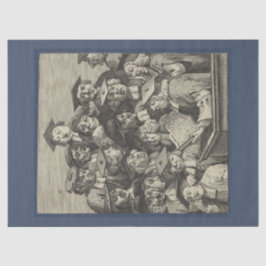 講演会での学者（ウィリアム・ホガース著） 薄葉紙