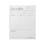 講義ノートメモパーソナライズされた帳 ノートパッド (回転)