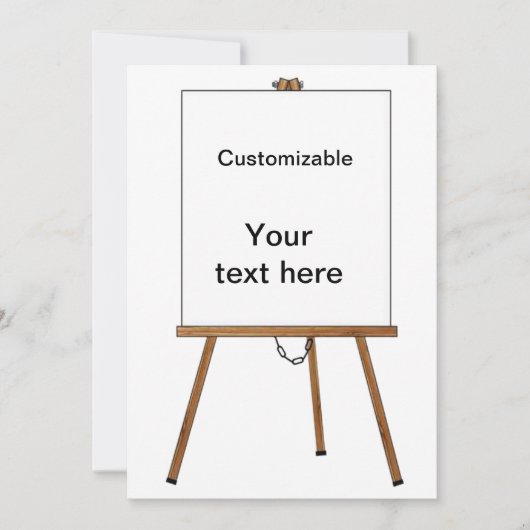 講議および表示木のイーゼル 招待状 (正面)