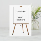 講議および表示木のイーゼル 招待状 (スタンド正面)