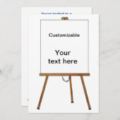 講議および表示木のイーゼル 招待状 (正面/裏面)