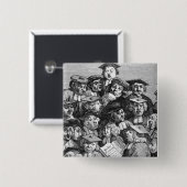 講議、1736-37年1月20日の学者 缶バッジ (正面&裏面)