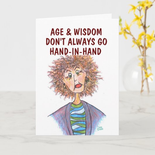 謝おもしろい罪証 カード (黄色い花)