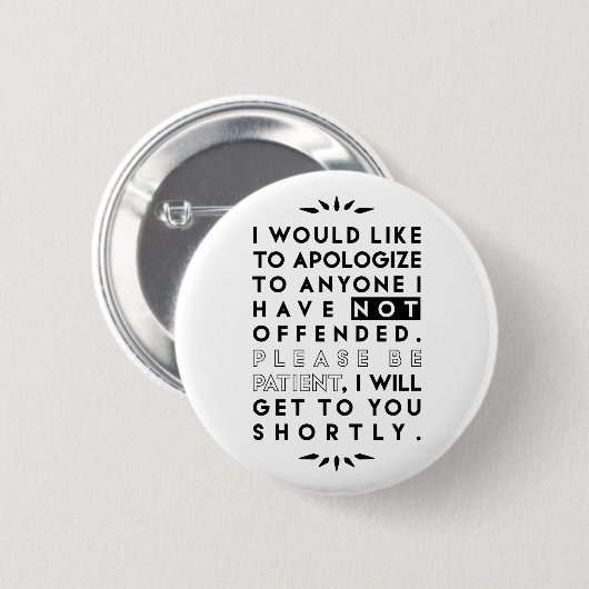 謝って下さい 缶バッジ (正面&裏面)