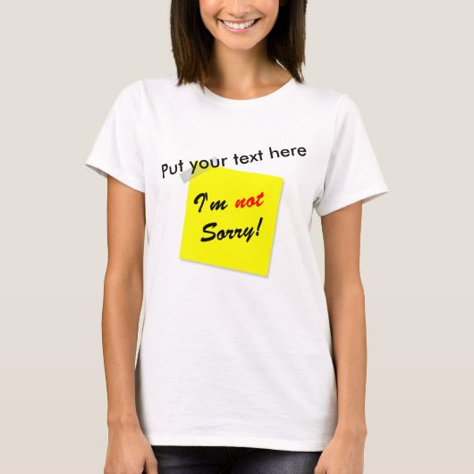謝らない Tシャツ (正面)