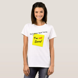 謝らない Tシャツ